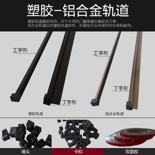 专用铝合金堵头塑料配件汽车窗帘