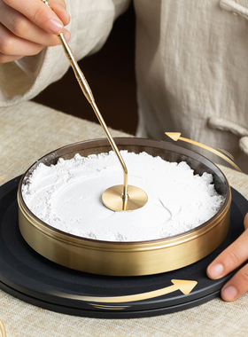 直播同款香道打香篆转盘承重插花家具旋转底座圆盘展示台12cm香篆