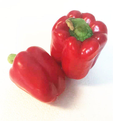 新鲜红圆椒 沙拉材料菜 肉厚 500g 甜椒京津冀满68包邮顺丰