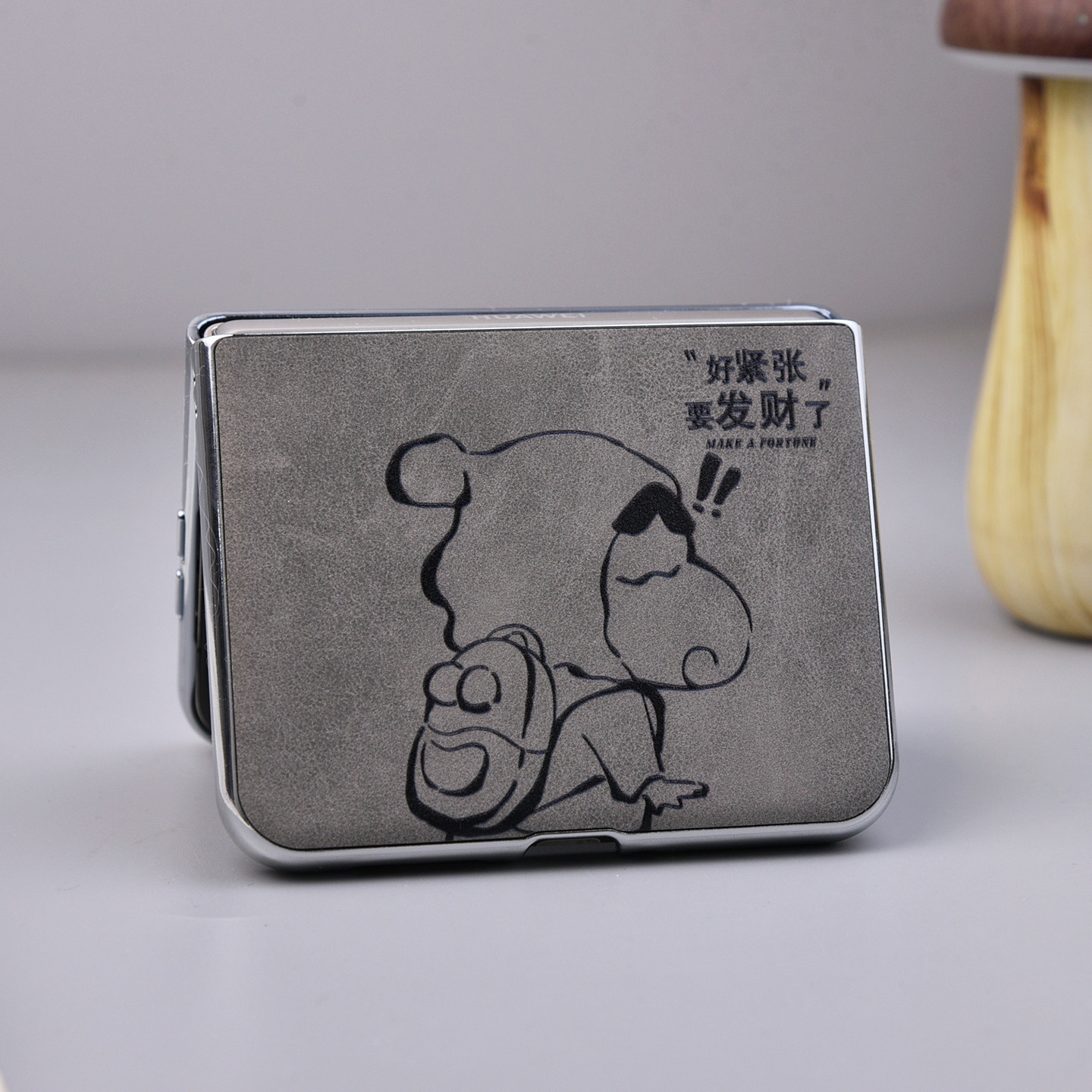 华为purax电镀翻毛皮超薄手机壳