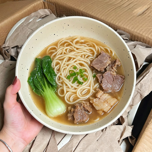 泼墨ins风陶瓷汤面碗家用水果碗咖喱饭牛肉拉面碗汤水饺碗大号碗