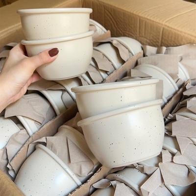 高颜值耐热耐高温翻边5寸布丁碗