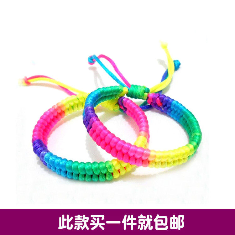 手工编织五色线手绳饰品儿童端午节五彩绳手链礼品男女学生手链绳在类目 饰品/流行首饰/时尚饰品新, 手链中 - 来自Buy2taobao.com提供专业的淘宝代购服务