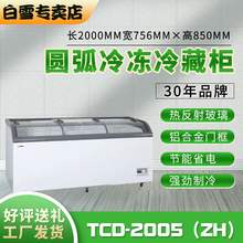 Baixue白雪TCD 汤圆水饺雪糕柜急冻海鲜展示柜 2005FH商用冰柜卧式