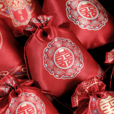 喜糖袋子结婚专用婚礼糖果袋布袋