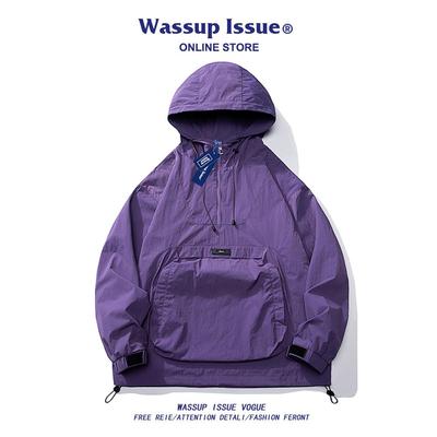 WASSUP ISSUE美式工装夹克男款冲锋衣春秋季2025新款情侣款外套男