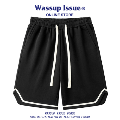WASSUP ISSUE美式篮球运动短裤男夏季潮牌宽松休闲沙滩五分裤男款