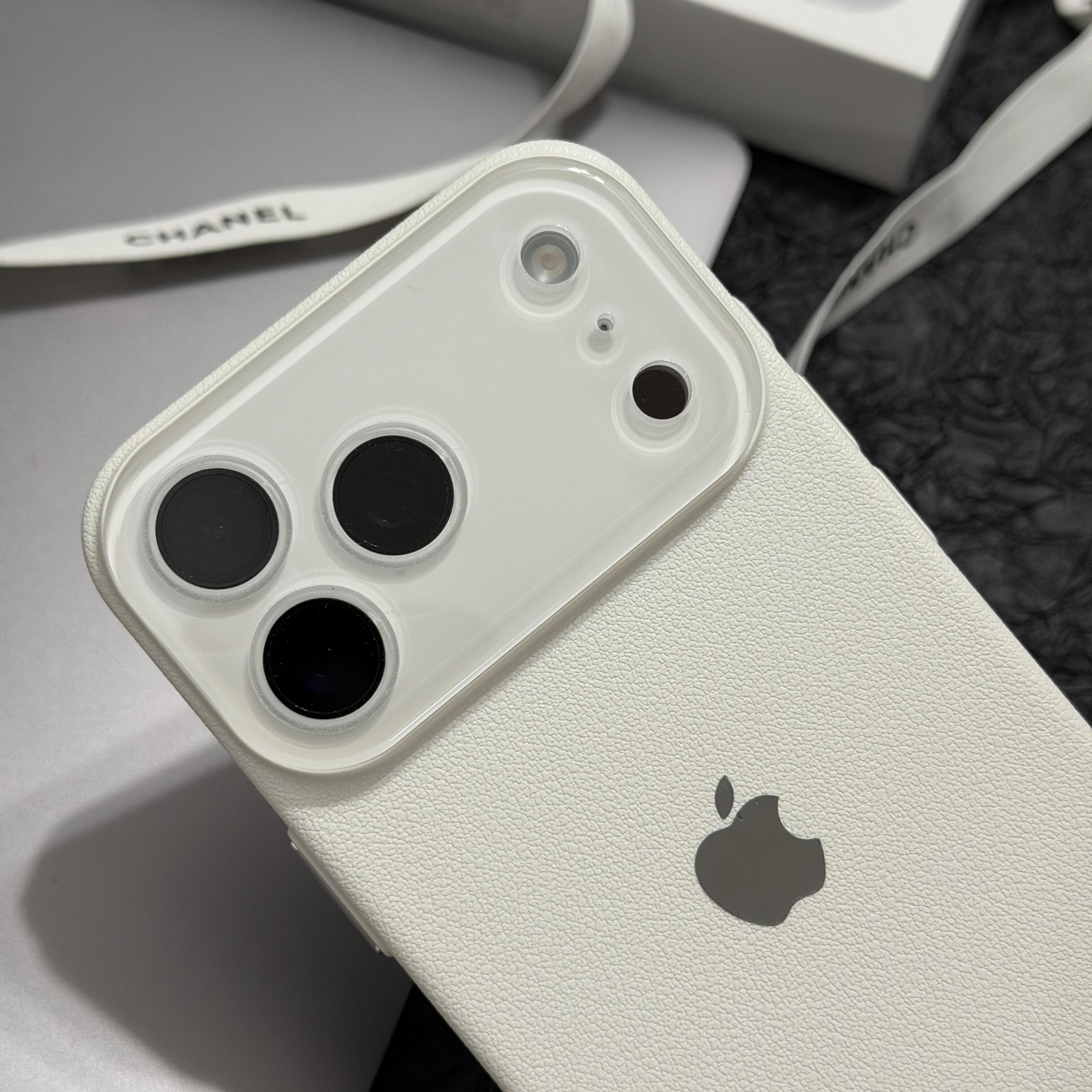 ins风高颜值白月光荔枝纹质感适用苹果17pro手机壳新款iphone16promax韩系小众15超薄磨砂14plus防摔13爆款12