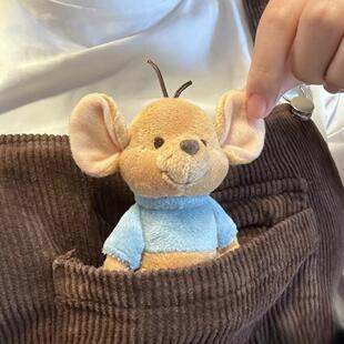 小老鼠东迪小豆站姿可爱毛绒小公仔挂件钥匙扣小摆件玩偶娃娃礼物