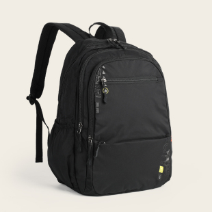 轻薄款时尚男女外出双肩包中小学生轻便书包纯色休闲郊游背包软