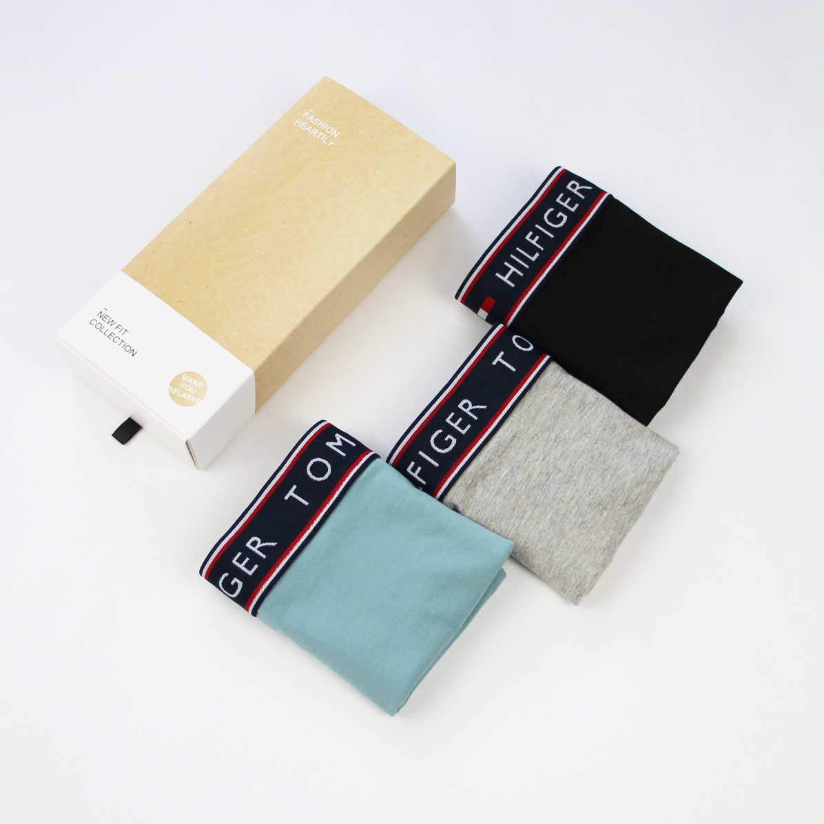 潮牌女士中性风宽边纯棉内裤