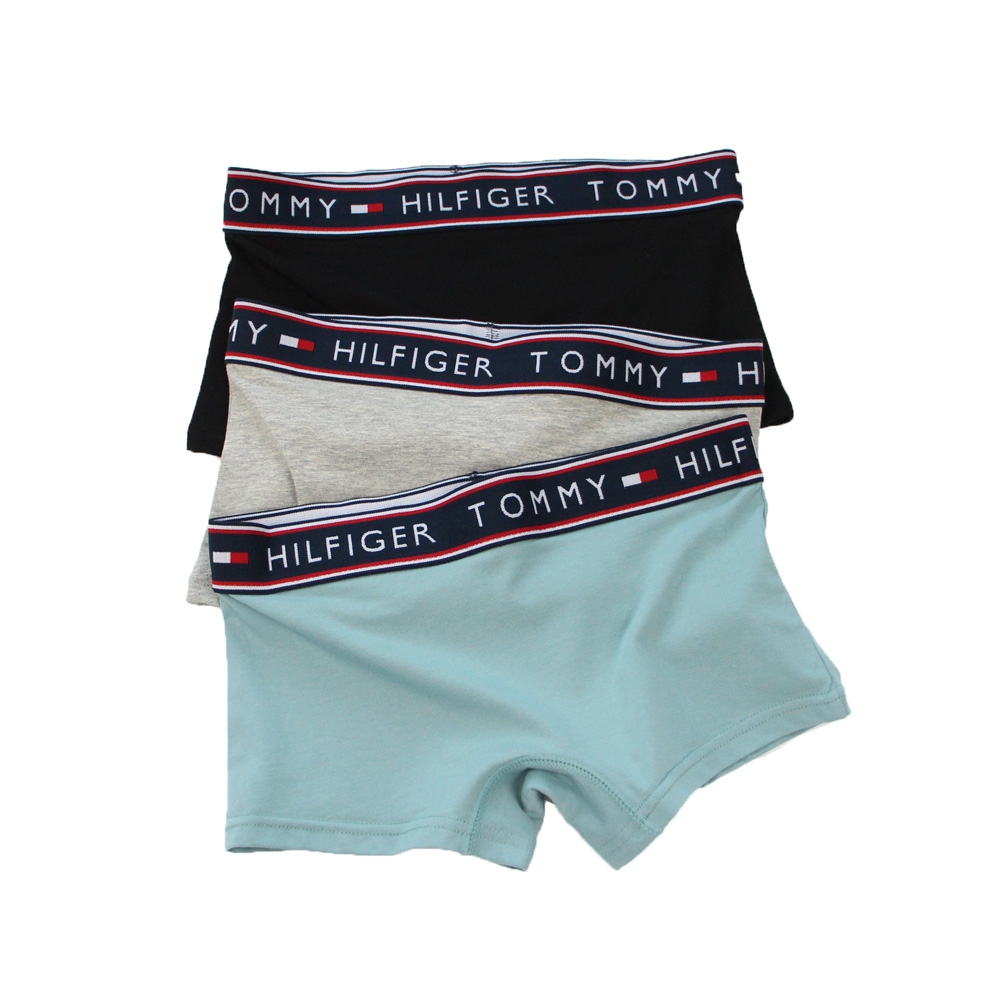 女士中性运动大码纯色四角内裤