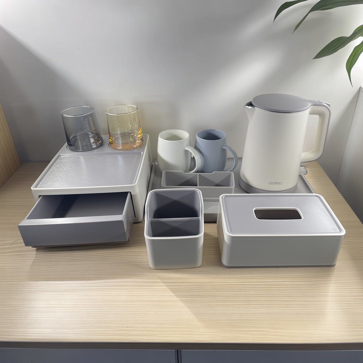 酒店电热水壶托盘套装宾馆民宿客房杂件全季酒店马克杯可定制LOGO,餐饮具,水具套装,淘宝优惠券,粉丝福利购,淘宝优惠卷