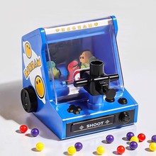 恐龙弹珠机儿童抓球机宝宝3岁6掌上游戏机益智桌游弹射游戏机玩具