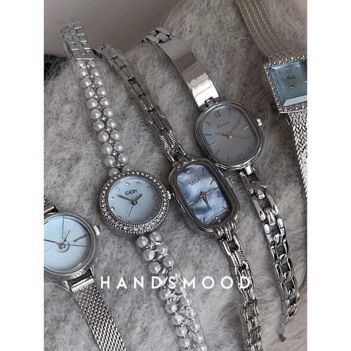handsmood 《蓝》浪漫气质小众高级感手表贝母面清新温柔百搭女表