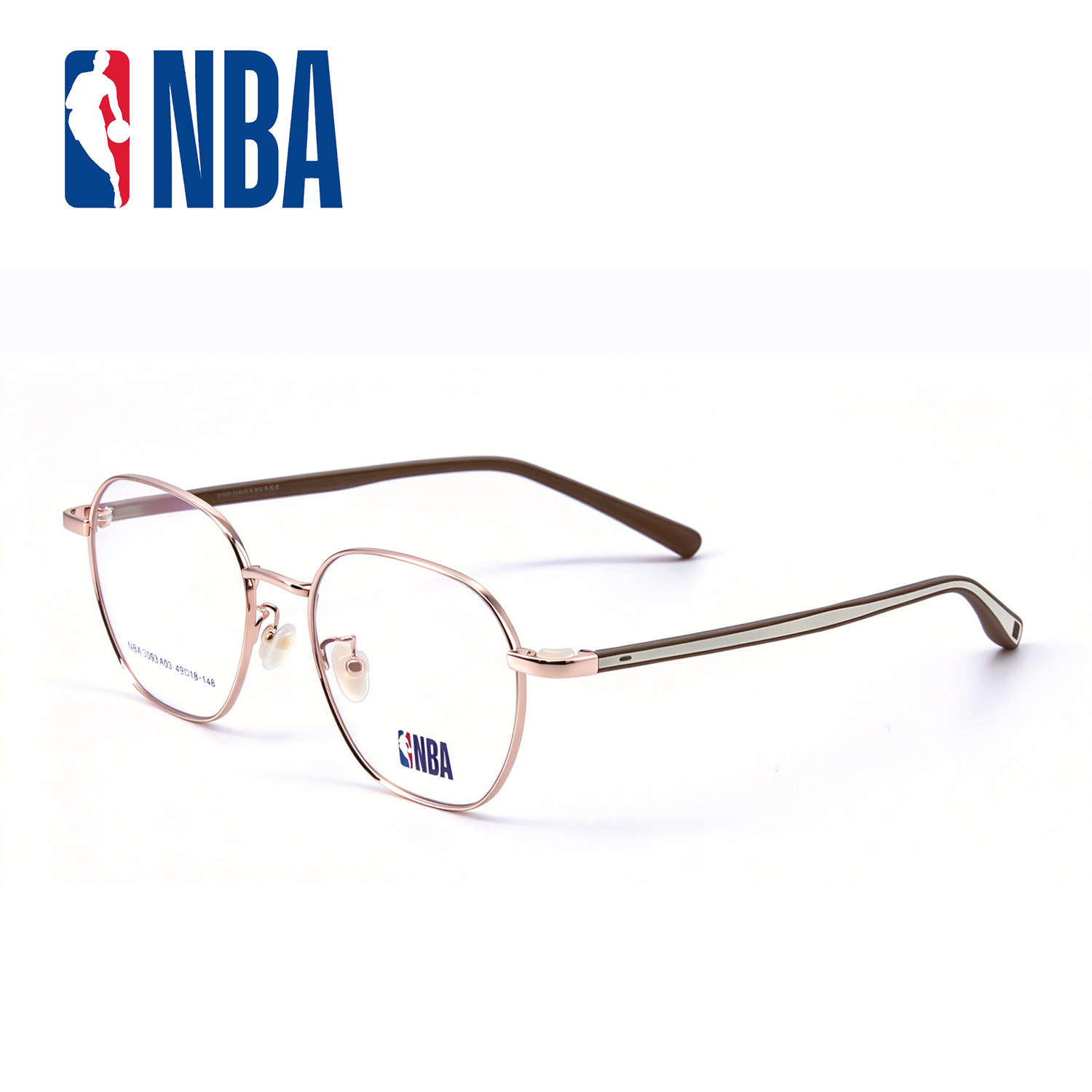 NBA3093 超轻全框眼镜架男女通用复古脸小框纯钛近视镜框商务休闲