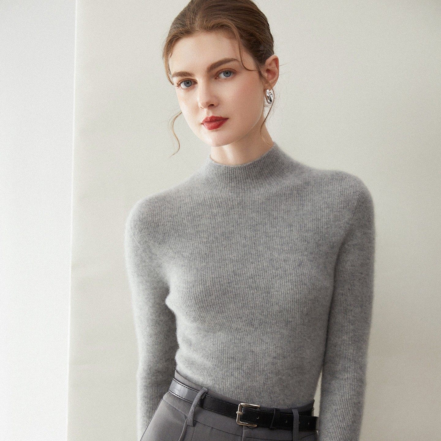 秋冬新款100%纯山羊绒衫女半高领修身毛衣保暖针织内搭打底上衣女,女装/女士精品,羊绒衫,淘宝优惠券,粉丝福利购,淘宝优惠卷