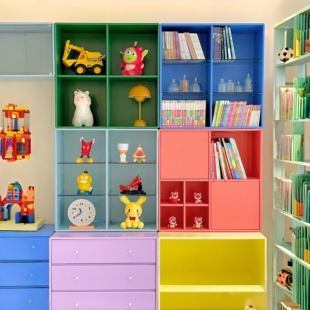 瑞典 montana彩色丹麦玩具柜组合柜多巴胺儿童房书柜储物柜定制