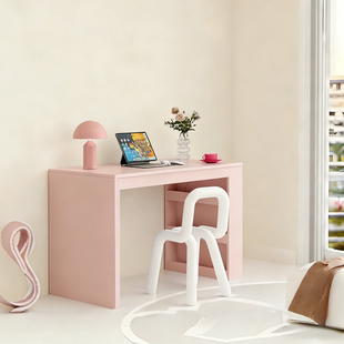 瑞典Arte孟菲斯多巴胺书桌一体化妆桌子复古电脑桌书房办公梳妆台