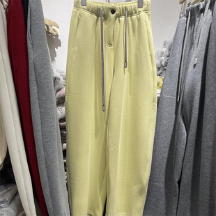 冬装 运动裤 加绒加厚裤 子阔腿裤 潮 弯刀香蕉裤 休闲卫裤 女2025新款