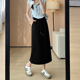 150cm小个子半身裙女秋冬2025新款 时尚 高腰垂感145显高显瘦A字裙