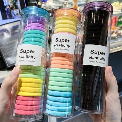 韩国高弹力头绳橡皮筋发圈20根装