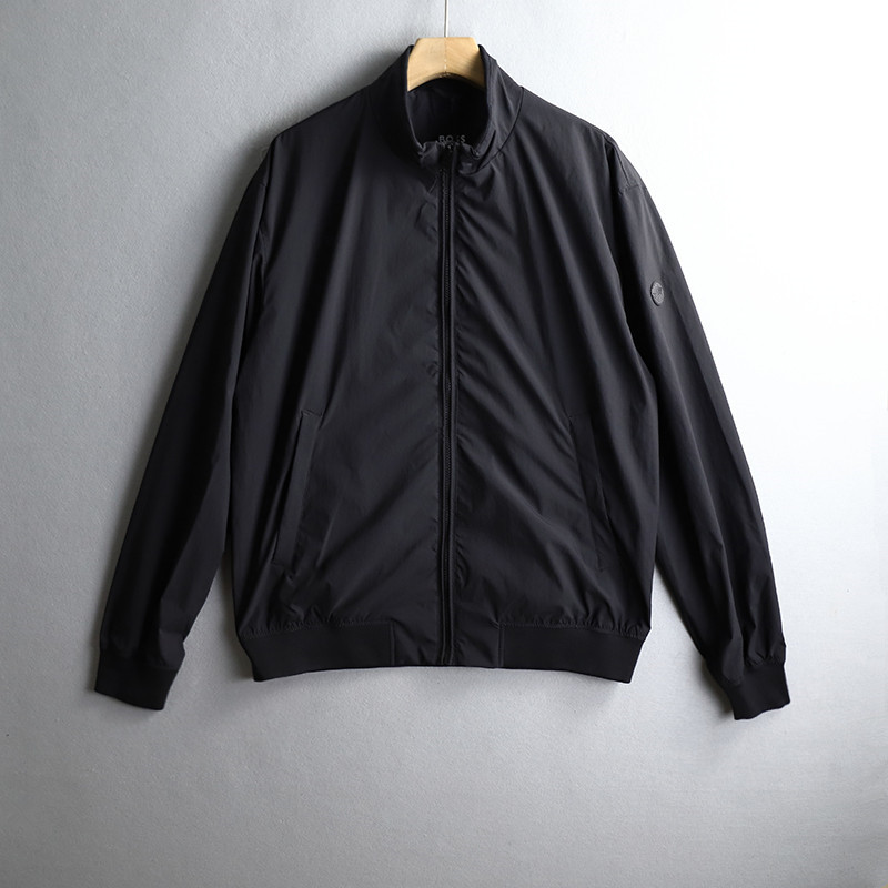 立领纯色户外徽章秋冬男夹克外套