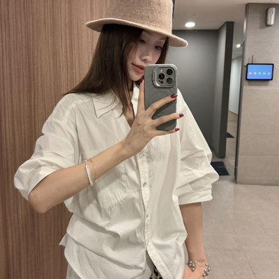 LADY MARIA 玛丽-26年春款松弛感拉满宽松通勤长袖上衣衬衫(4889