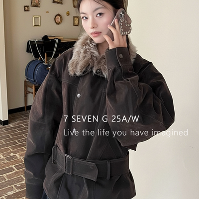 7 SEVEN G-行走的电热被怒推沉咖叙事女冬季新款派克服宽XY2337KL