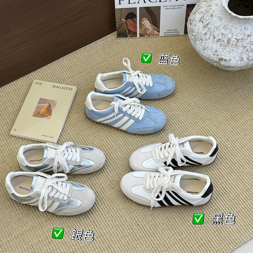 小梅鞋业-26年早春早春款～小众复古多巴胺超火爆款系带休V-A9026