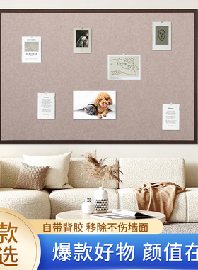 毛毡板照片墙背景板挂展示板墙贴