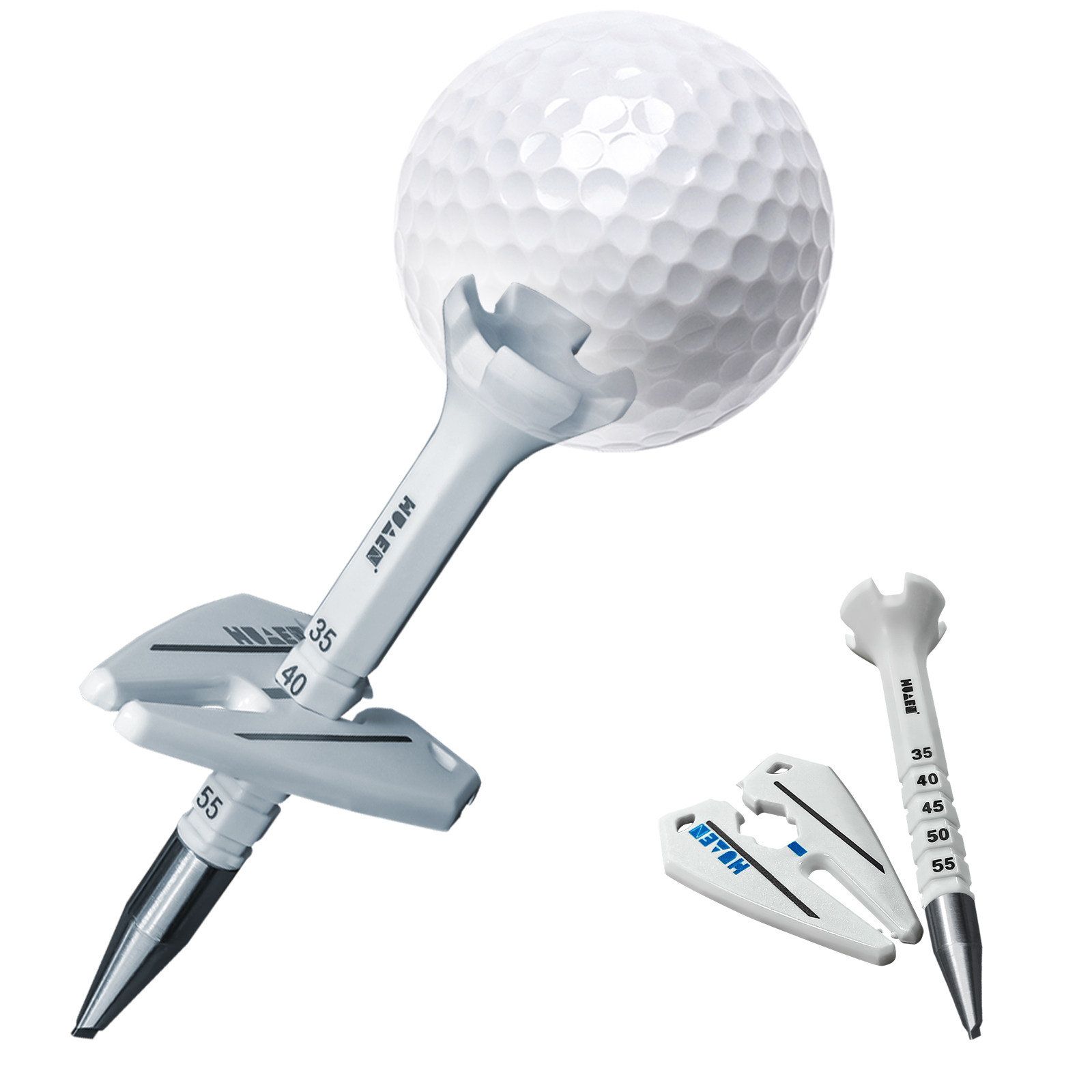 跨境热销高尔夫球钉调节高度瞄准方向马克球座耐打不锈钢GOLF TEE