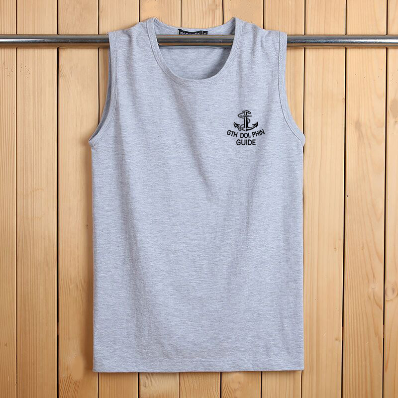 SPORTS FITNESS SLEEVELESS VEST VEST MEN LOOSE TREND HIP HOP BASKETBALL BOTTOMING SHIRT COTTON LARGE SIZE MENS COMPASSIONATE