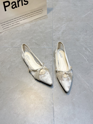 伴娘单鞋网纱透气温柔凉鞋41