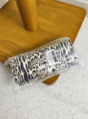 订单剩余好货~防挤压眼镜盒！欧美轻奢精致豹纹图案女士眼镜盒