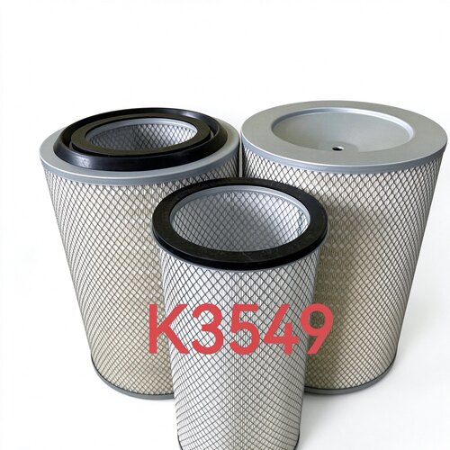 K3549PU空气滤芯适配乘龙H7霸龙500泥头车520马力CAT空气滤清器格