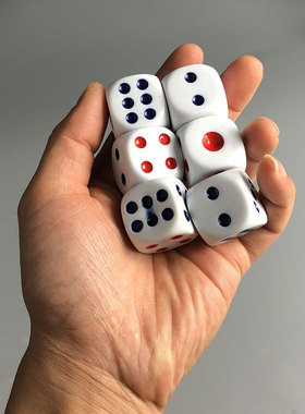 中秋红色骰子碗特大号白色活动筛子博饼碗专用麻将数字