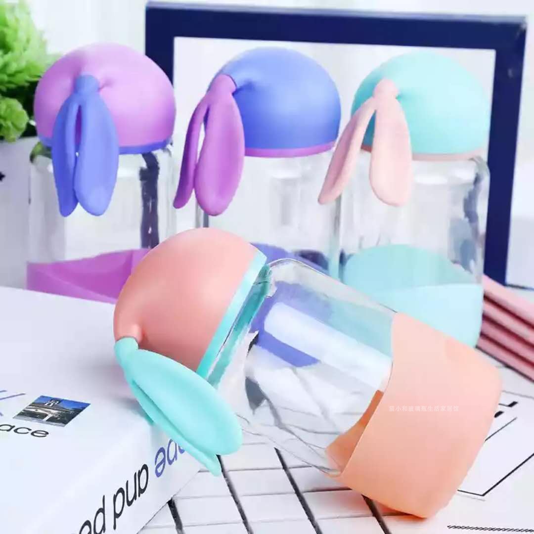 ¹ã¸æ±¶¨ÖÆlogo͸Ã÷²£Á§±Å®Ñ§Éú¿É°®ÍÃ×Ó±ÃÔÄãË®±ÇåбãЯ´ø¸Ç