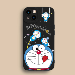 可爱叮当猫适用17苹果13手机壳16e/18卡通iPhone15promax哆啦A梦14/16软壳11/12男女款XR/XS硅胶8plus机器猫