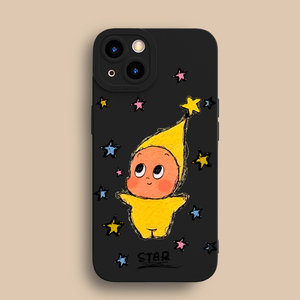 星星适用苹果16手机壳iPhone15promax卡通13/14可爱17/11/12男女款XR/XS/16e全包7/8plus硅胶air软壳防摔