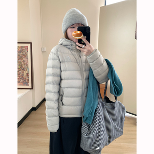 卖完下架 清仓 90鸭绒连帽排骨羽绒服外套女冬 反季 Omang桃喜