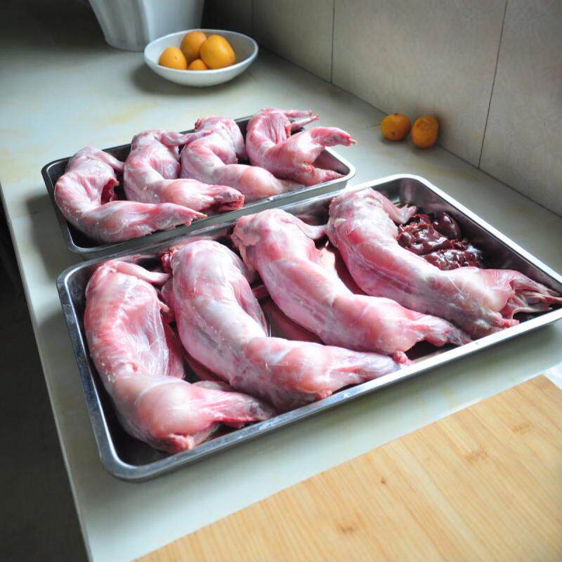 新鲜肉兔活杀现杀兔子肉兔头兔腿其它生肉制品