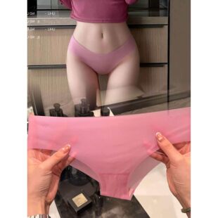 我原称之为天花板！超薄无痕女士三角裤纯色运动冰丝棉质低腰内裤