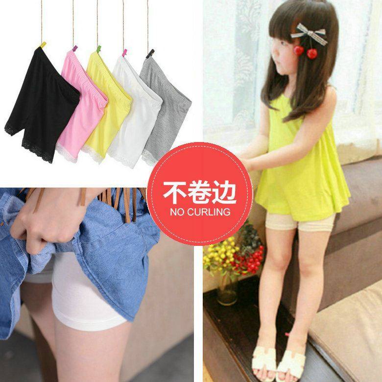 儿童黑色棉舞蹈打底裤女童白色紧裤子