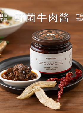 南食召 野菌牛肉酱 浓郁鲜香 鲜香拌饭酱香菇拌面酱下饭菜纯浇头