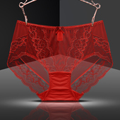 女提臀大码 三条装 603外贸单标准蕾丝边网纱蕾丝性感女士三角内裤