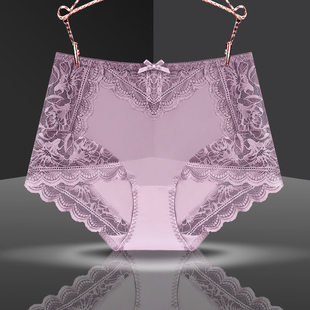 外贸单薄款 中腰性感2025新款 无痕女士内裤 蕾丝性感纯棉底裆女内裤