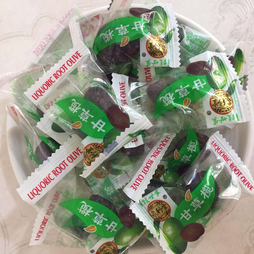 甘草橄榄干泉利堂独立包装酸甜榄