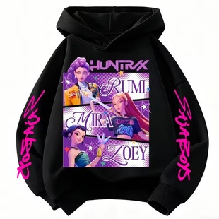 KPop Princess Hoodie for Girls, Kids Pullover Sweatshirt