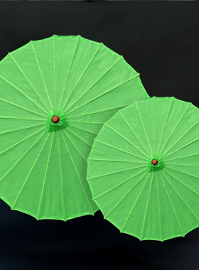 古商堂大号绿色纯色绸布伞绢纱丝绸油纸工艺伞COS舞蹈道具礼品伞